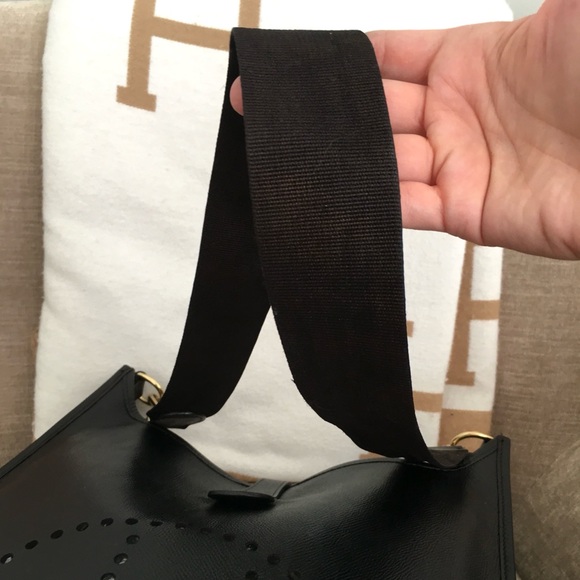 Authentic HERMES Evelyne GM bag black leather - Picture 15 of 16